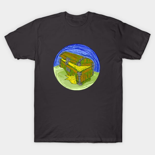 Sunken Treasure Chest 3 T-Shirt by saitken